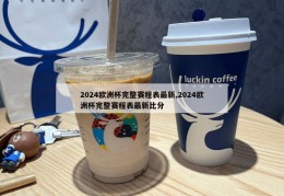 2024欧洲杯完整赛程表最新,2024欧洲杯完整赛程表最新比分