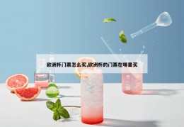 欧洲杯门票怎么买,欧洲杯的门票在哪里买