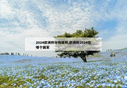 2024欧洲杯分档规则,欧洲杯2024在哪个国家