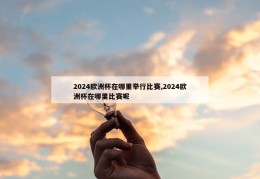 2024欧洲杯在哪里举行比赛,2024欧洲杯在哪里比赛呢