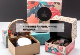 2024欧洲杯比赛时间表格,2024年欧洲杯比赛时间