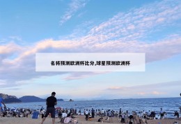 名将预测欧洲杯比分,球星预测欧洲杯