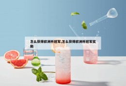 怎么获得欧洲杯冠军,怎么获得欧洲杯冠军奖励