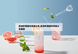 欧洲杯赛程时间表公布,欧洲杯赛程时间表公布最新