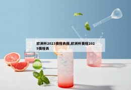 欧洲杯2023赛程表图,欧洲杯赛程2029赛程表