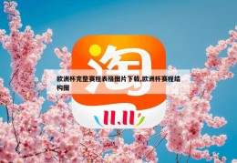 欧洲杯完整赛程表格图片下载,欧洲杯赛程结构图