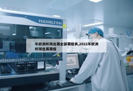 年欧洲杯预选赛全部赛程表,2022年欧洲杯预选赛赛程